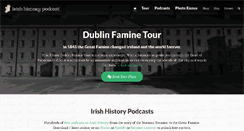 Desktop Screenshot of irishhistorypodcast.ie